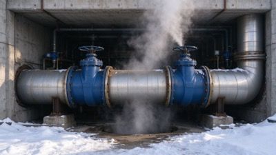 Large-Diameter Butterfly Valve Retrofit for a District Heating Network in North China